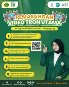 Pemasangan Video Tron Utama UIN Sayyid Ali Rahamtullah Tulungagung